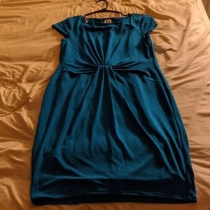 Anne Klein Dress Teal Blue Size 8 NWT